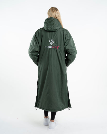 EQUIDRY Evolution Women's Thick Fleece Black Forest Green/Peacock Pink - XXS