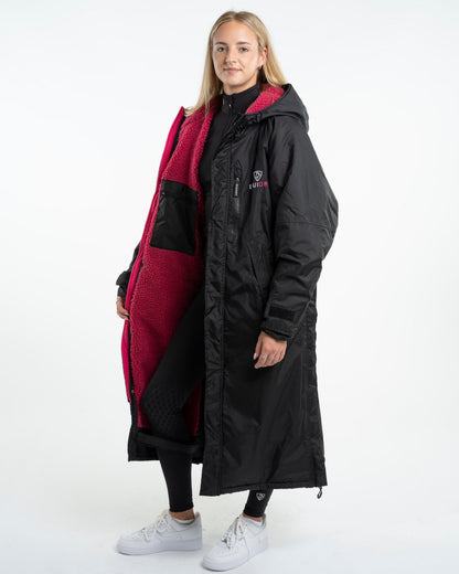 EQUIDRY Evolution Women's Thick Fleece Black/Peacock Pink |  XXS (UK4-12)