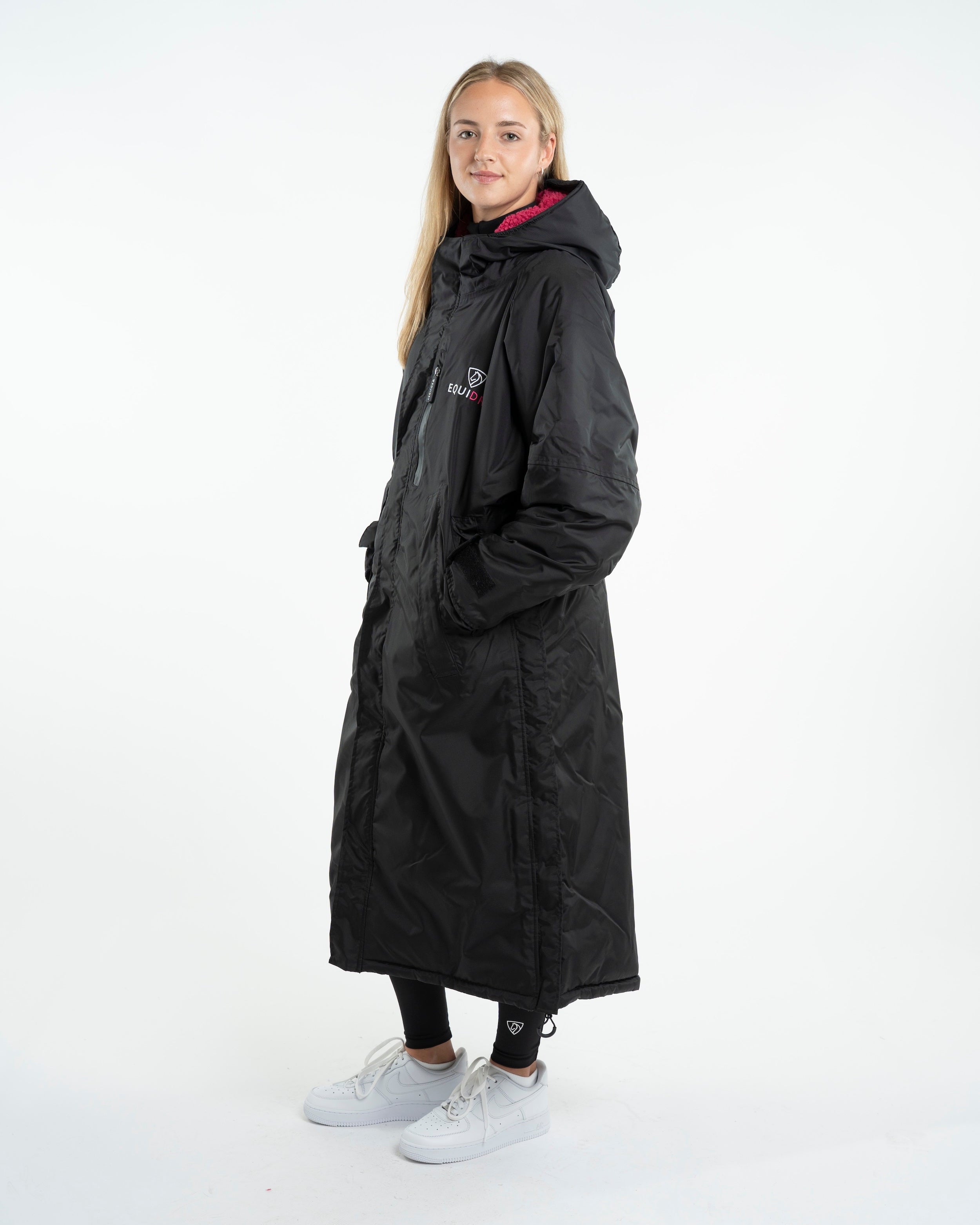 EQUIDRY Evolution Women's Thick Fleece Black/Peacock Pink - XXS