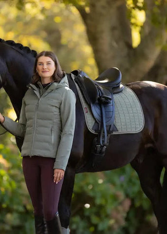 LeMieux Suede Dressage Square Fern S/M