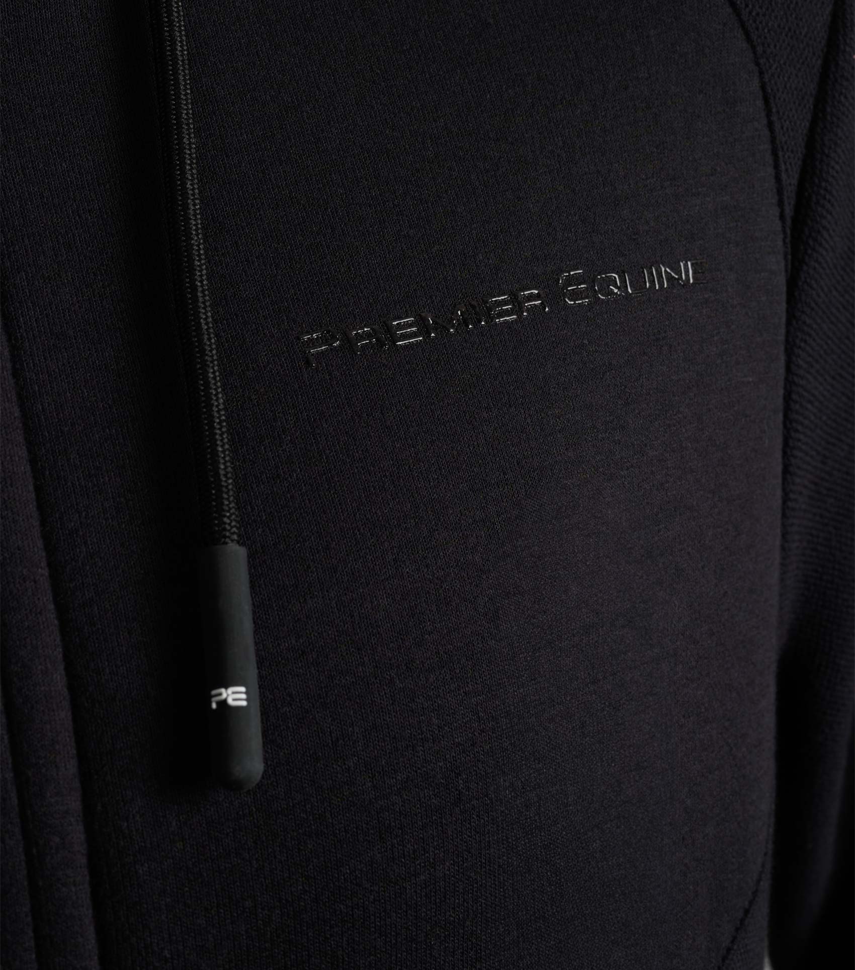 Premier Equine Legato Hooded Full-Zip Sweatshirt Phantom Black