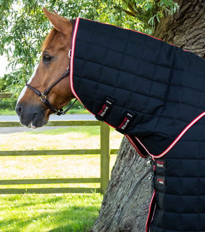 Premier Equine Lucanta 450g Stable Rug with Neck Cover Black