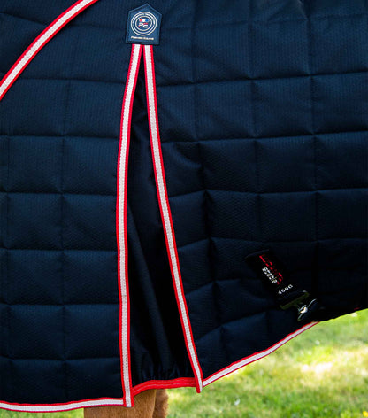Premier Equine Lucanta 450g Stable Rug with Neck Cover Black