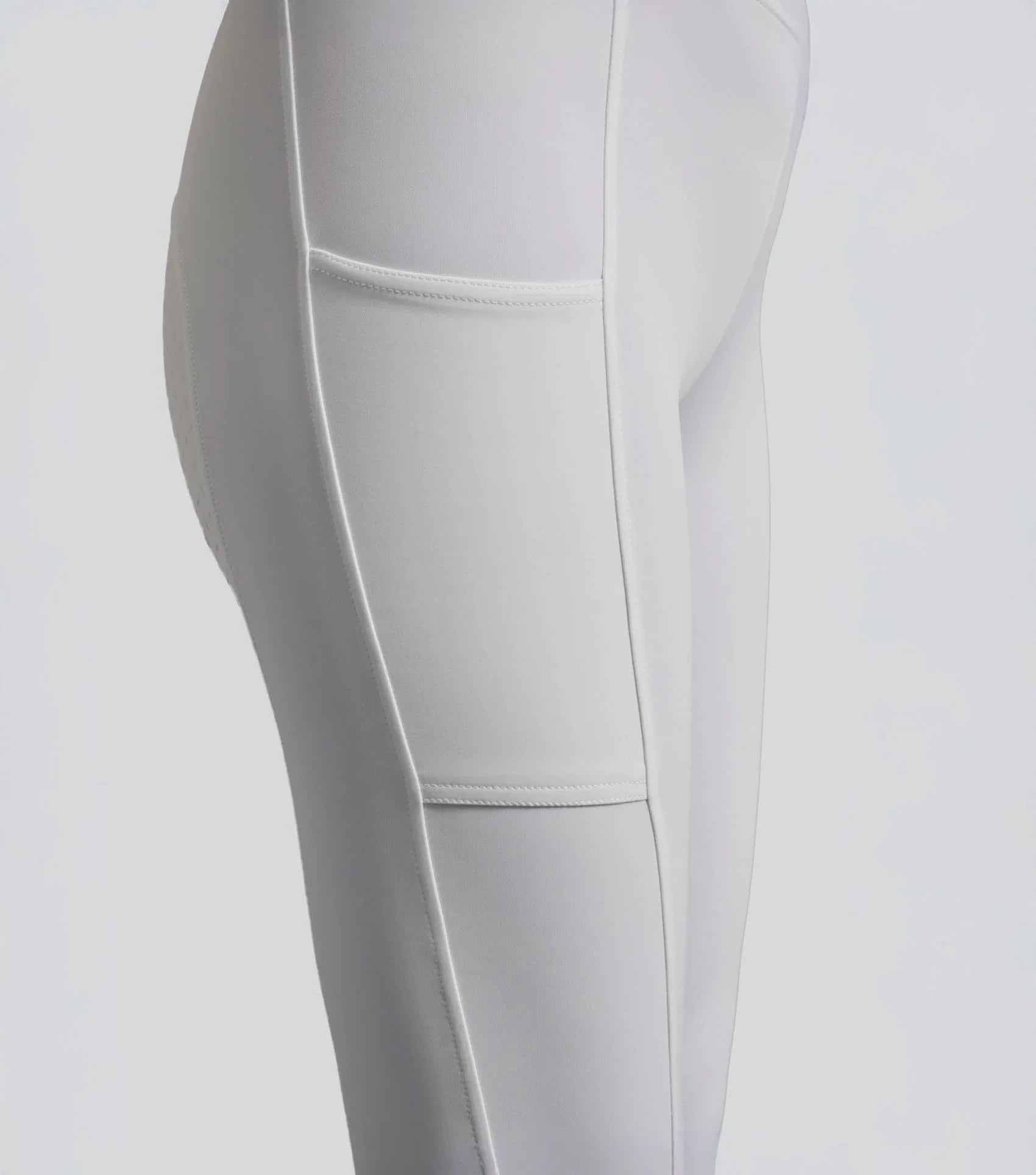 Premier Equine Luceo Womens Full Seat Competition Riding Tights White