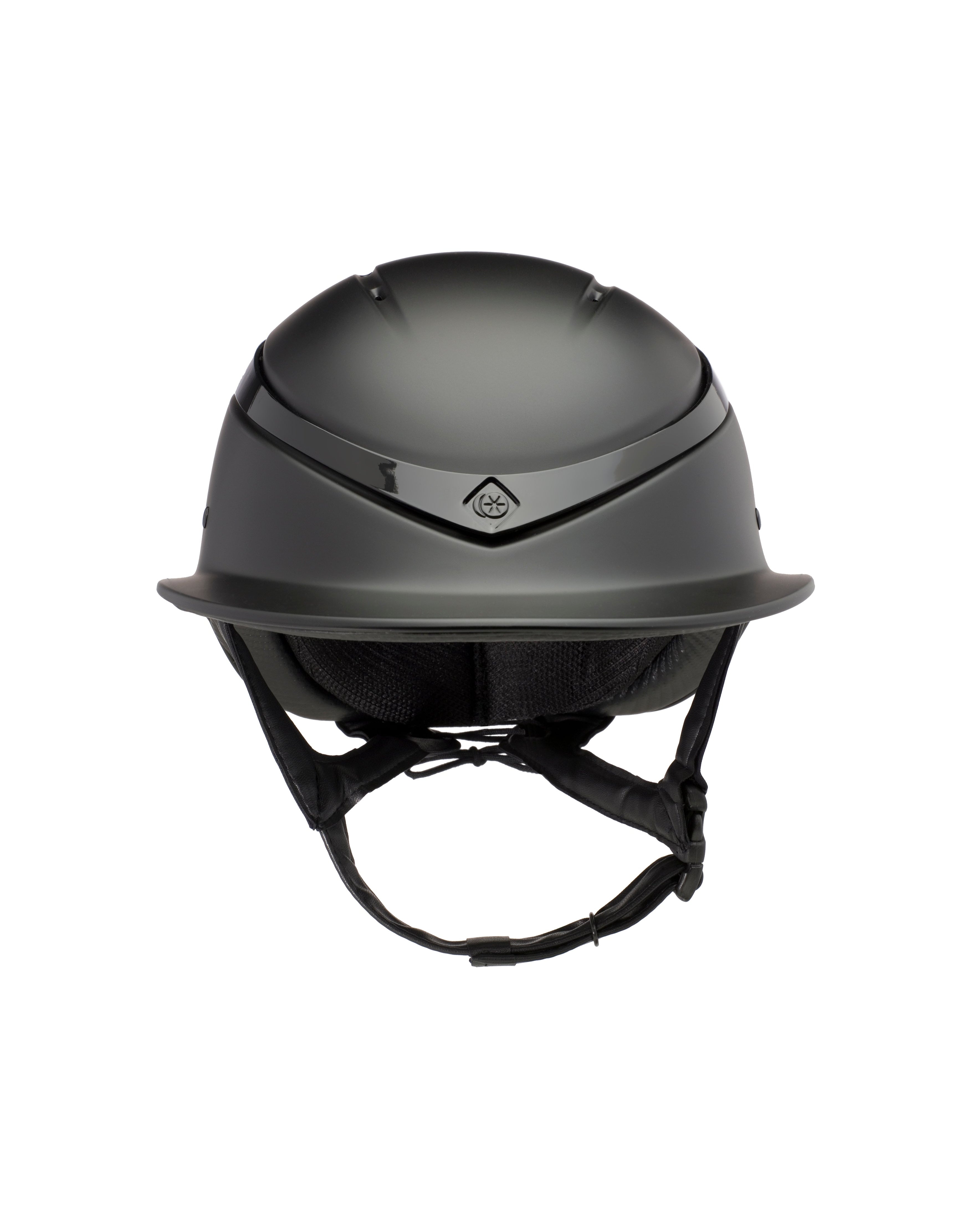 Charles Owen Luna Helmet Wide peak Black Matt / Black Gloss - Without Box