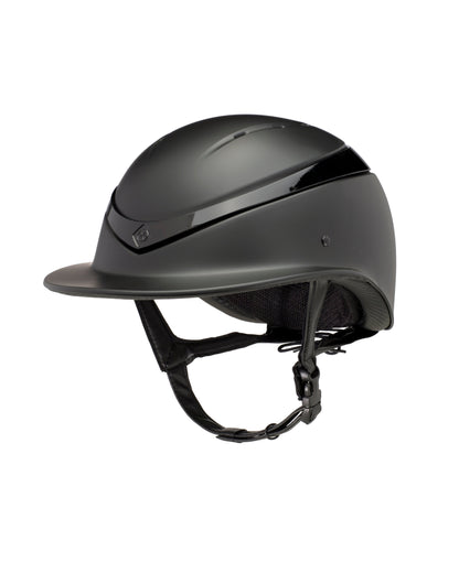Charles Owen Luna Helmet Wide peak Black Matt / Black Gloss - Without Box