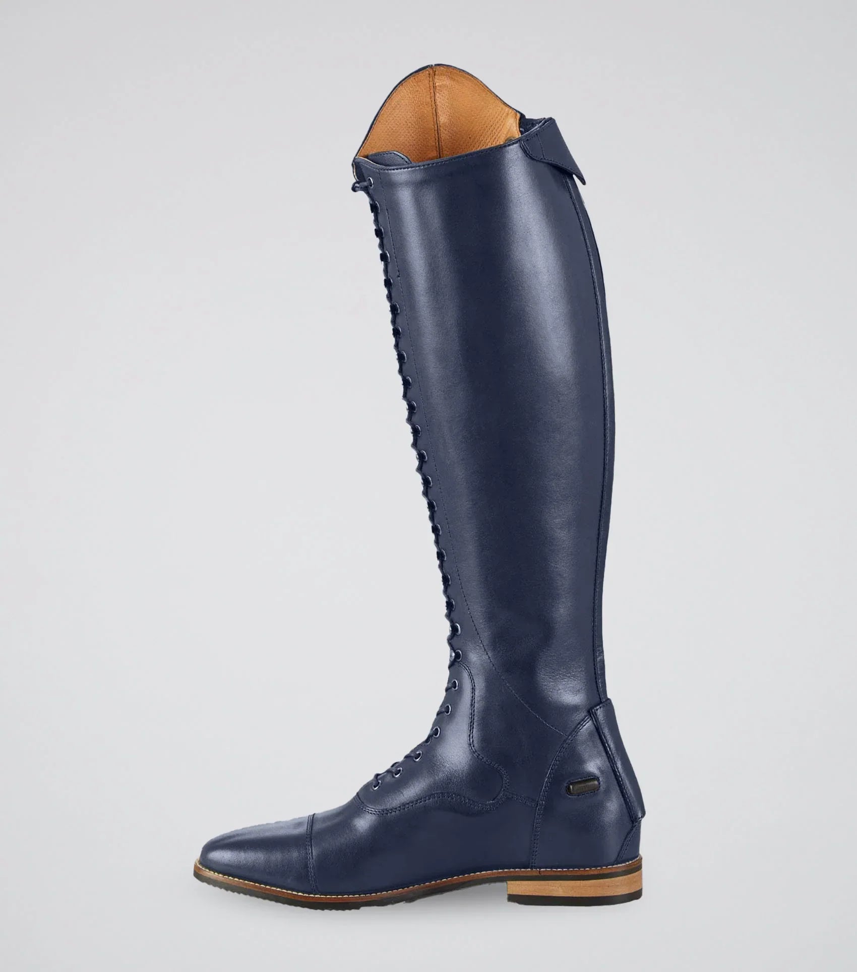 Premier Equine Maurizia Ladies Lace Front Tall Leather Riding Boot Navy - NQP
