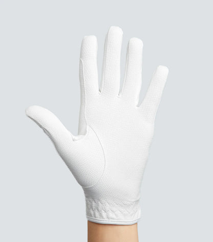 Premier Equine Metaro Ladies Competition Riding Gloves White