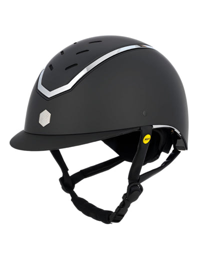 Charles Owen Kylo EQx Helmet with MIPS Black Matte/Silver - Damaged Box