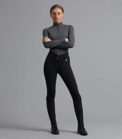 Premier Equine Sophia Ladies Full Seat High Waist Riding Breeches Black