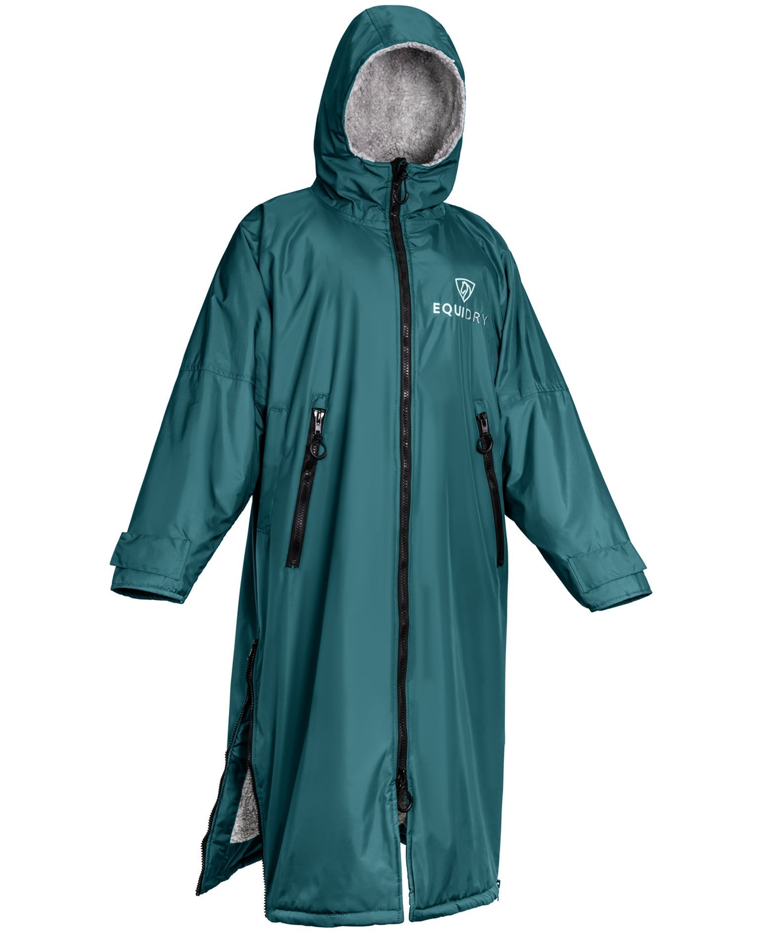 EQUIDRY Original Children's Thick Fleece Teal/Grey | 6-8yrs