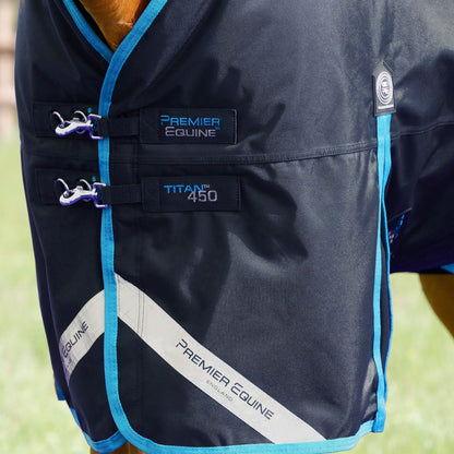 Premier Equine Titan 450g Original Turnout Rug Navy