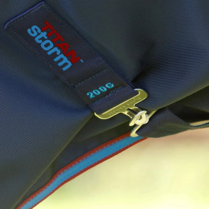 Premier Equine Titan Storm 200g Combo Turnout Rug with Snug-Fit Neck Navy