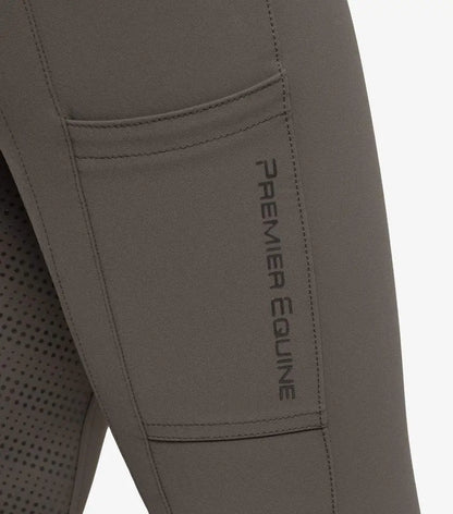 Premier Equine Torrent Ladies Full Seat Gel Riding Breeches Olive  - 32 UK16