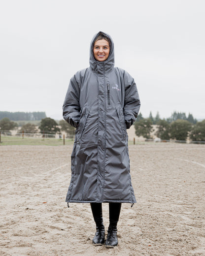 EQUIDRY Evolution Women's Thick Fleece Grey/Pale Pink - XXS Tall