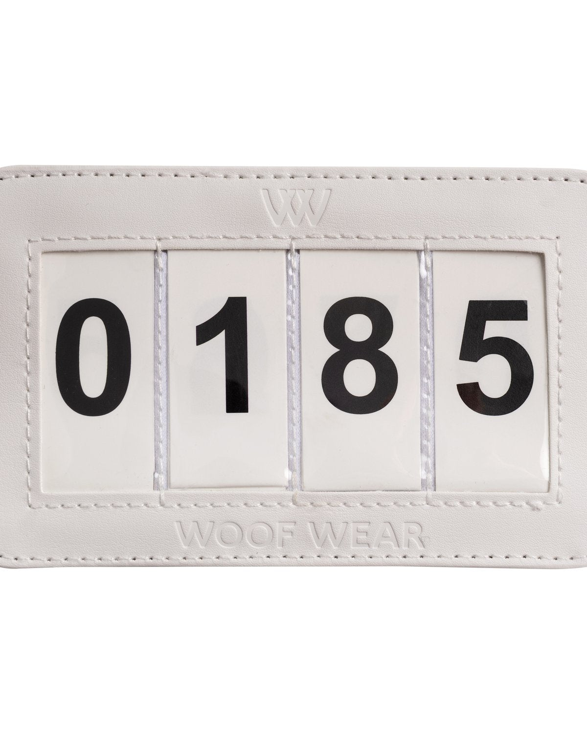 Woof Wear 4 Digit Dressage number Holder White