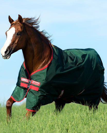 Horseware Rambo 1000D Turnout 0g Green/ Red