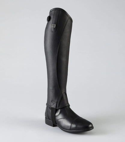 Premier Equine Actio Leather Half Chaps Black - NQP