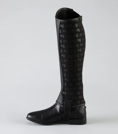 Premier Equine Actio Leather Half Chaps Black - NQP