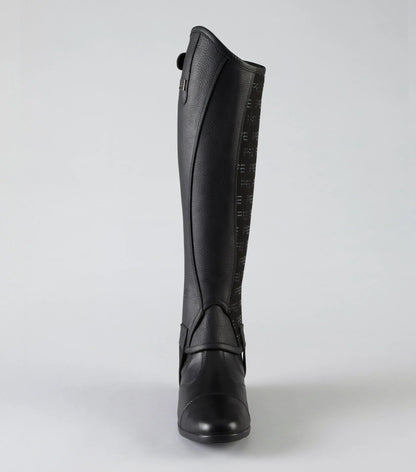 Premier Equine Actio Leather Half Chaps Black - NQP