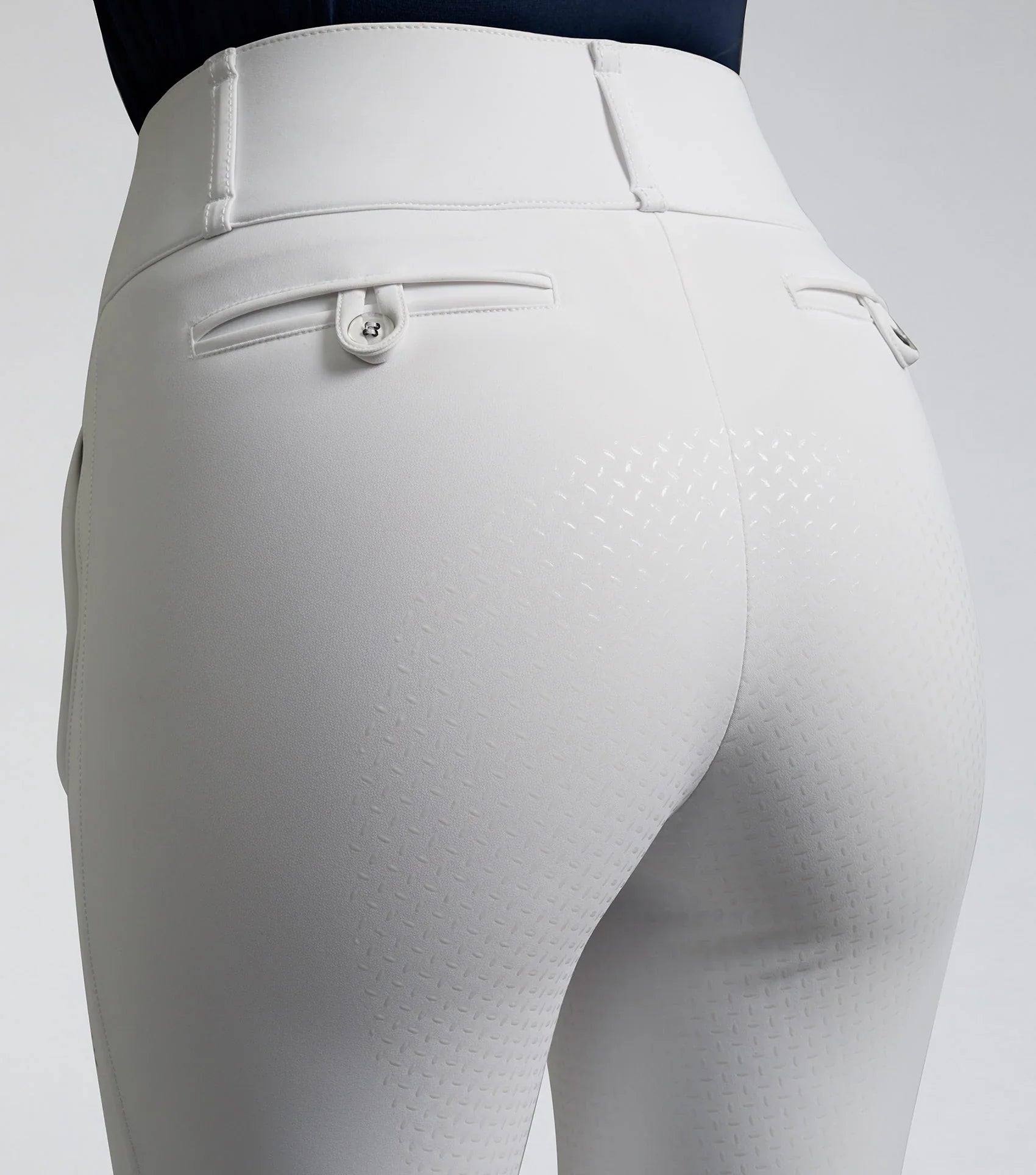 Premier Equine Aradina Ladies Full Seat Gel Competition Riding Breeches White UK12