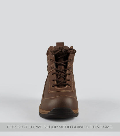 Premier Equine Borelli Waterproof Laced Boot Brown
