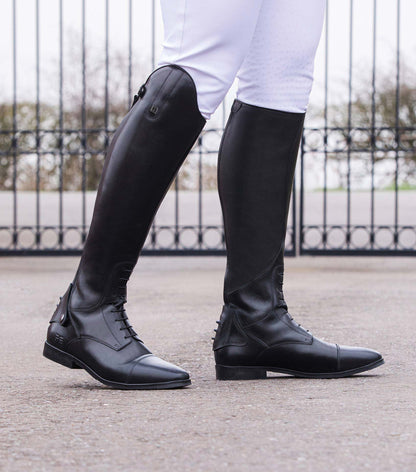 Premier Equine Botero Mens Tall Leather Field Boot Black UK9 Wide