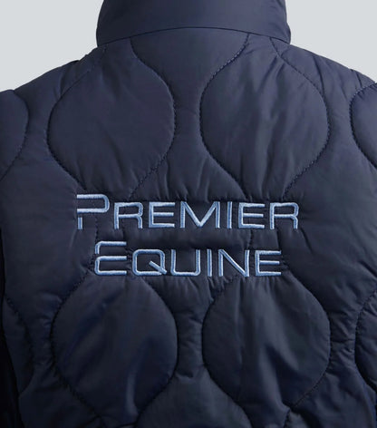 Premier Equine Campani Womens Quilted Riding Gilet Navy UK10