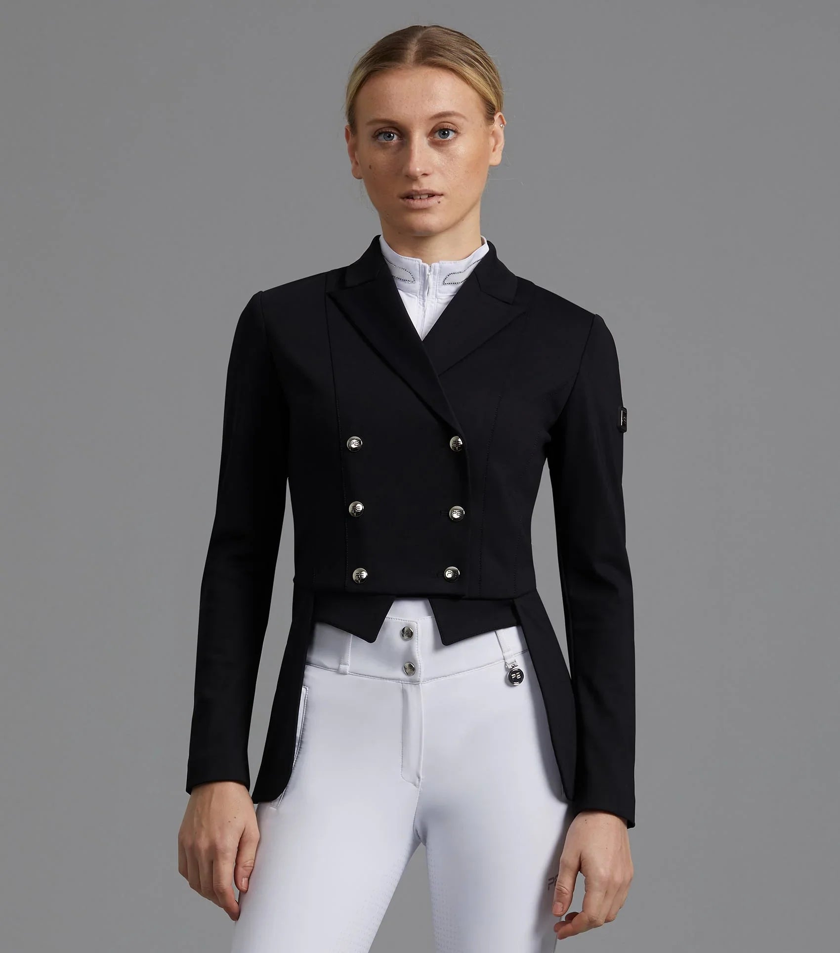 Premier Equine Capriole Ladies Short Tail Dressage Jacket Black
