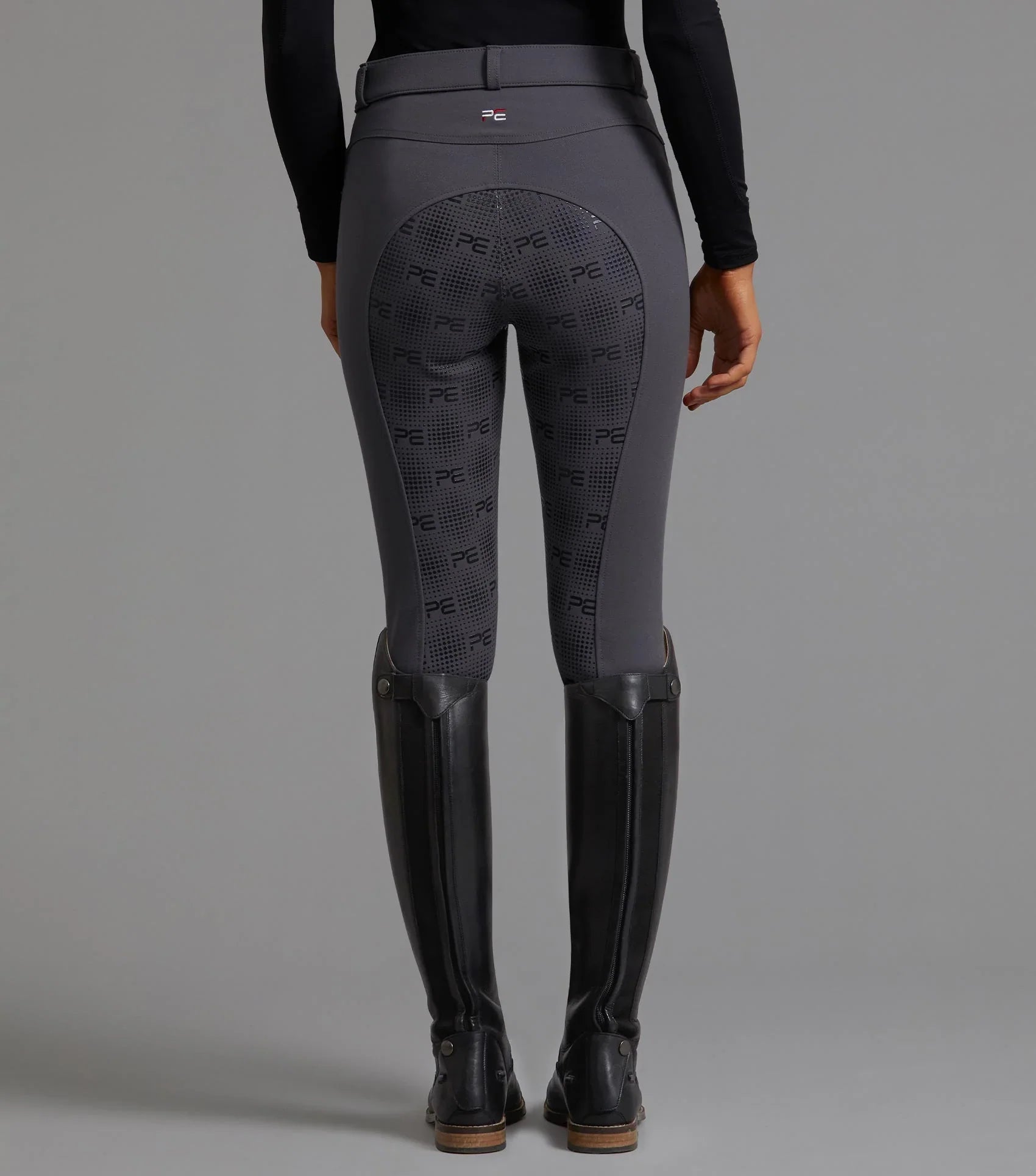 Premier Equine Cassa Ladies Full Seat Gel Riding Breeches Anthracite 22"