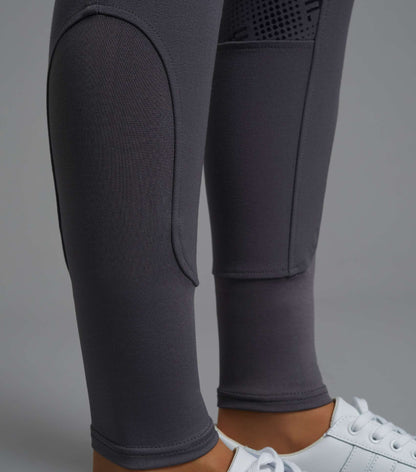 Premier Equine Cassa Ladies Full Seat Gel Riding Breeches Anthracite 22"