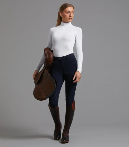 Premier Equine Cassa Ladies Full Seat Gel Riding Breeches Navy 32"