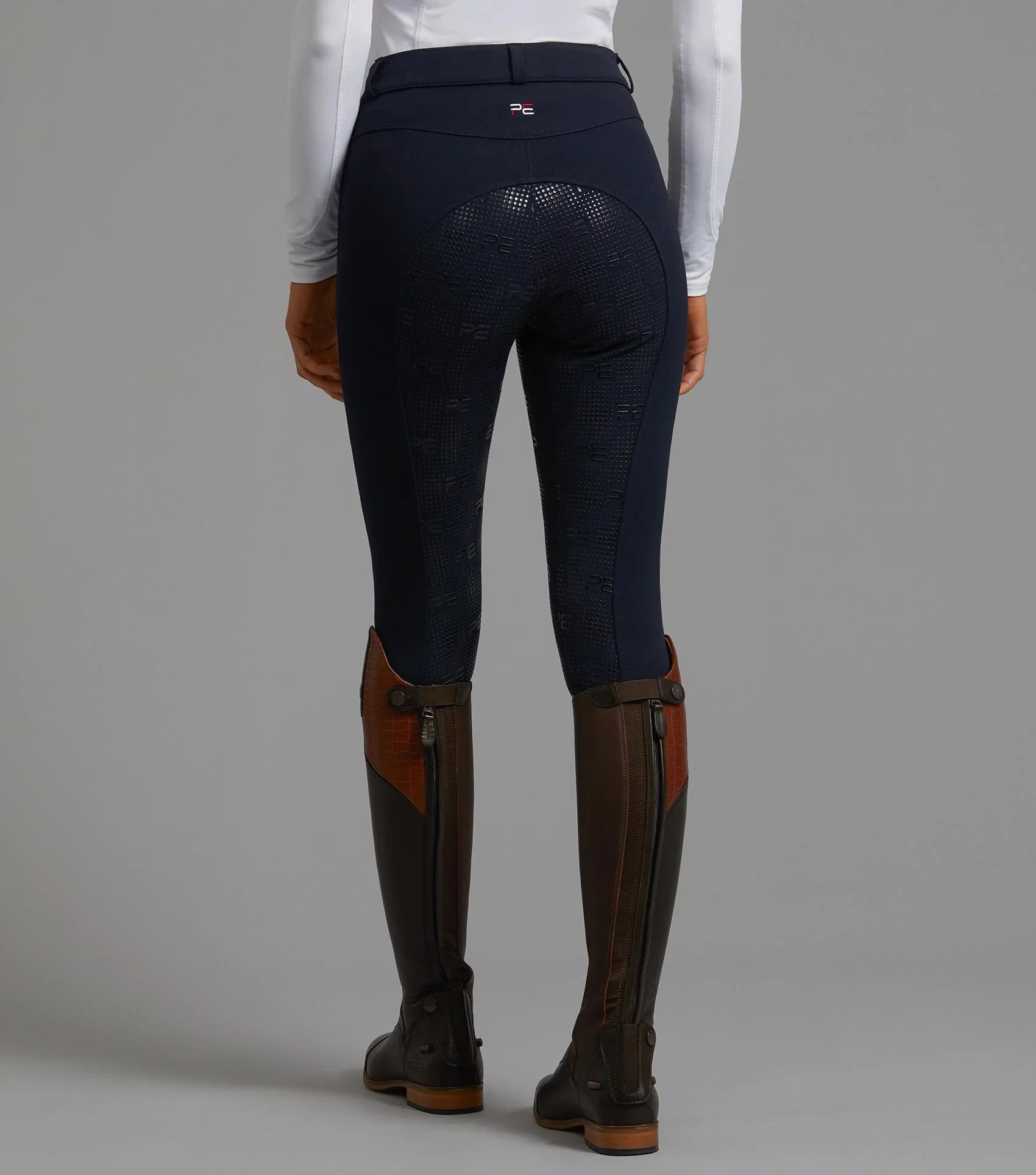 Premier Equine Cassa Ladies Full Seat Gel Riding Breeches Navy 32"