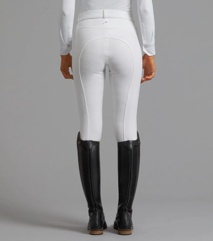 Premier Equine Cassa Ladies Full Seat Gel Competition Riding Breeches White