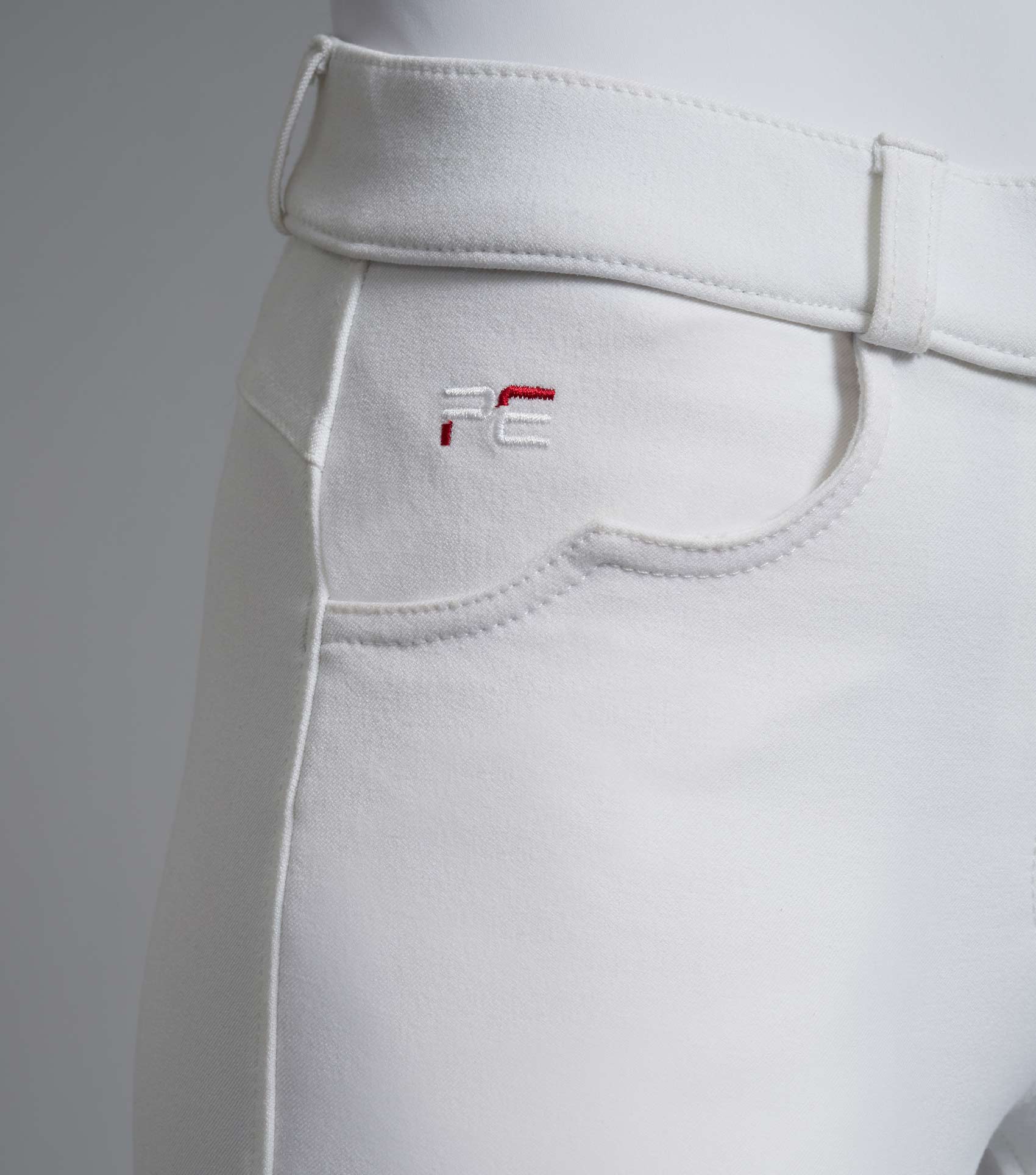 Premier Equine Cassa Ladies Full Seat Gel Competition Riding Breeches White