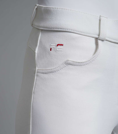 Premier Equine Cassa Ladies Full Seat Gel Competition Riding Breeches White