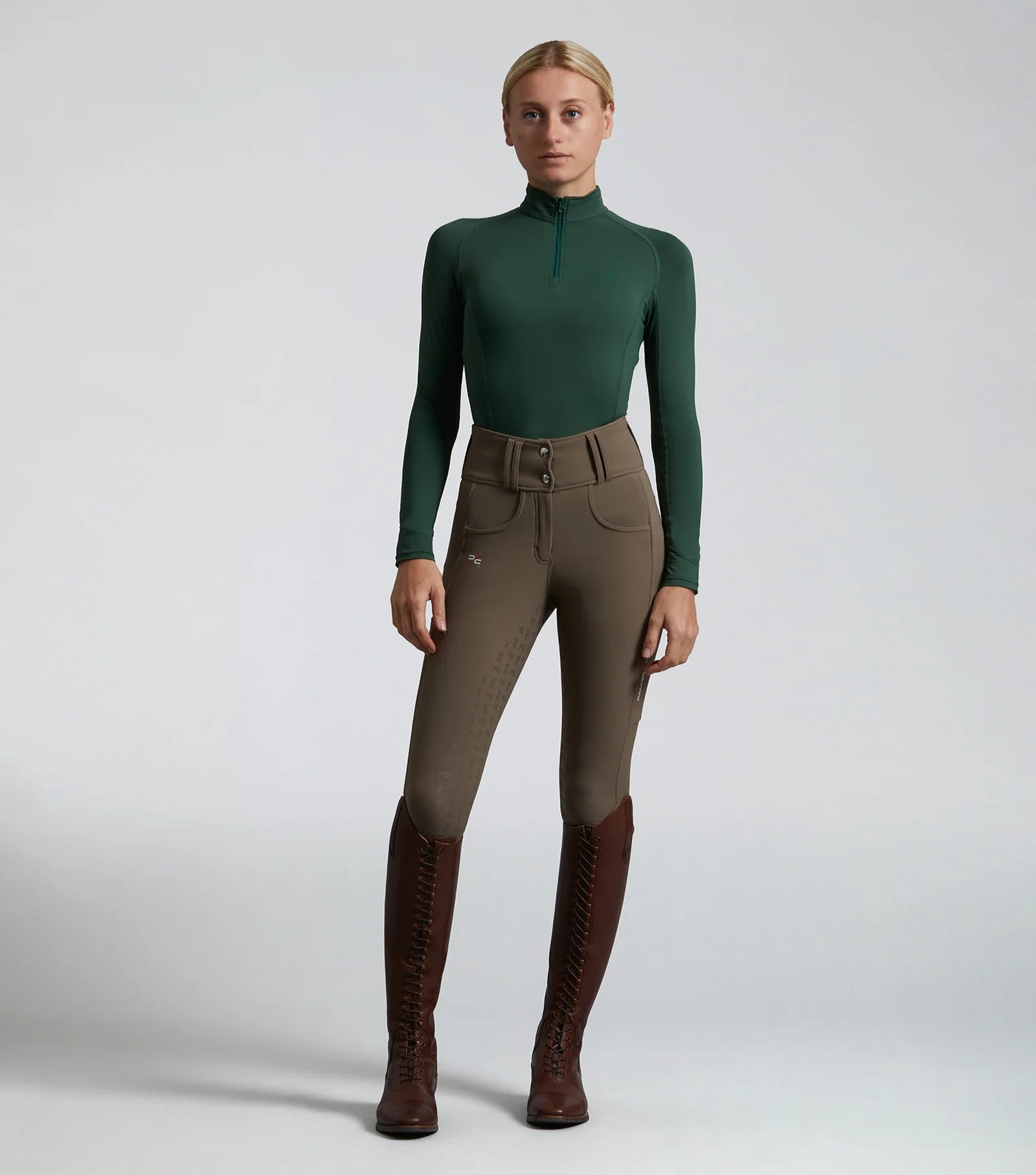 Premier Equine Coco II Ladies Gel Full Seat Riding Breeches Walnut