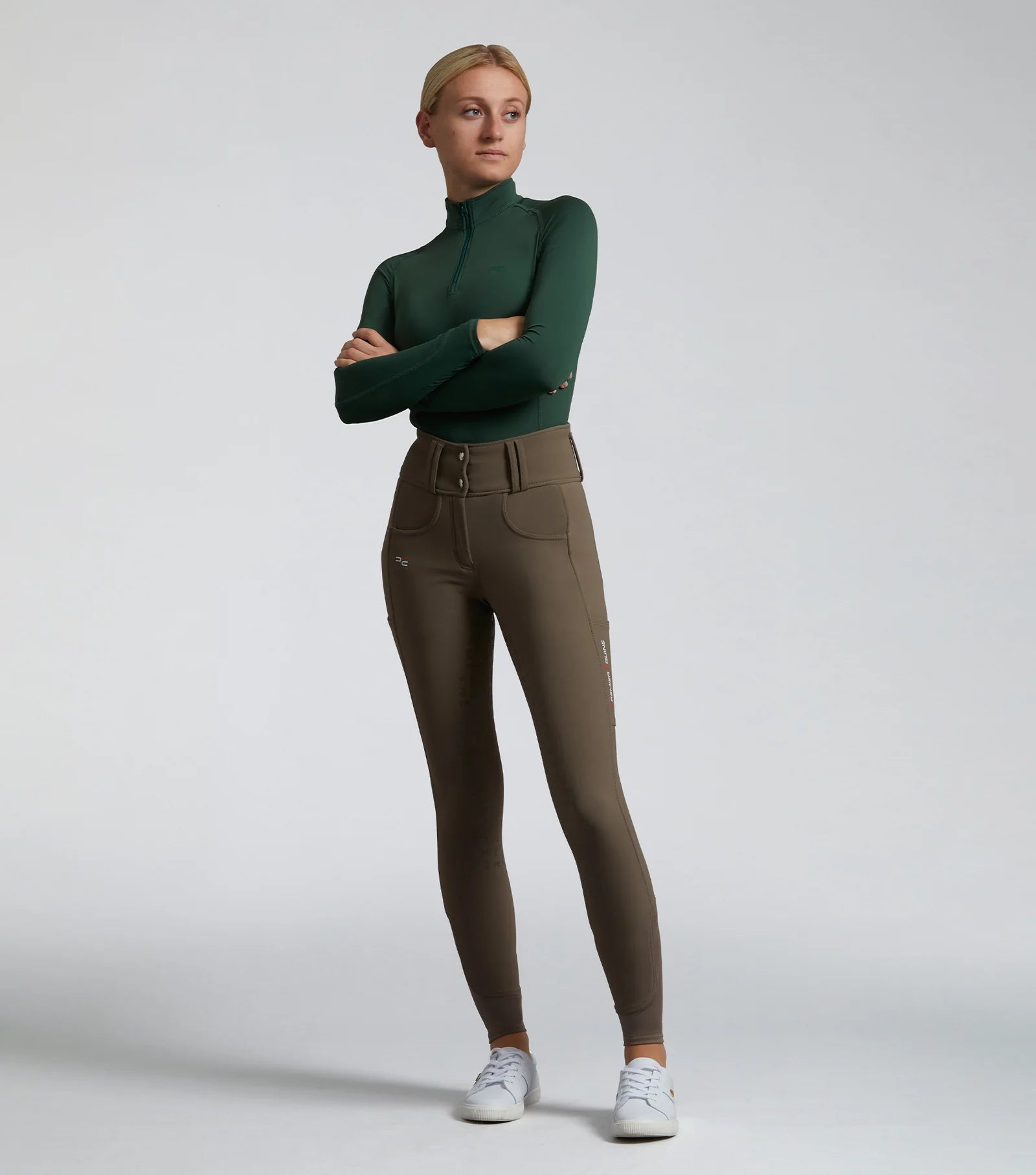 Premier Equine Coco II Ladies Gel Full Seat Riding Breeches Walnut