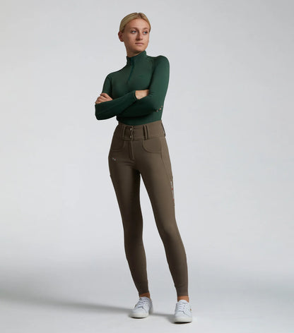 Premier Equine Coco II Ladies Gel Full Seat Riding Breeches Walnut