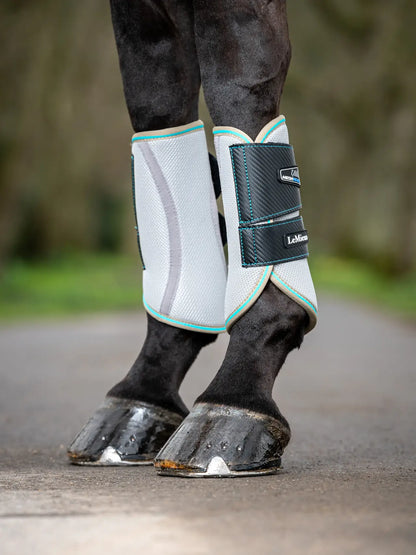 LeMieux Carbon Mesh Wrap Boots Azure