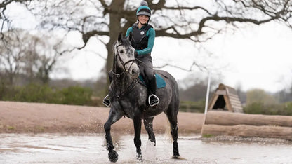 LeMieux Suede Close Contact Square Peacock S/M