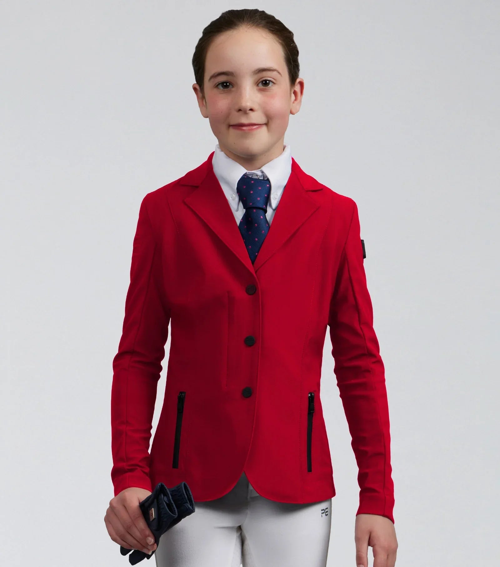 Premier Equine Evinco Girls Competition Jacket London Red - 11-12years