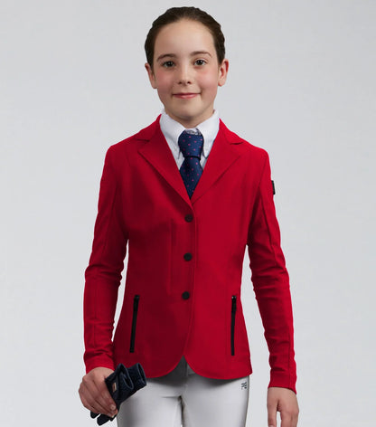 Premier Equine Evinco Girls Competition Jacket London Red - 11-12years
