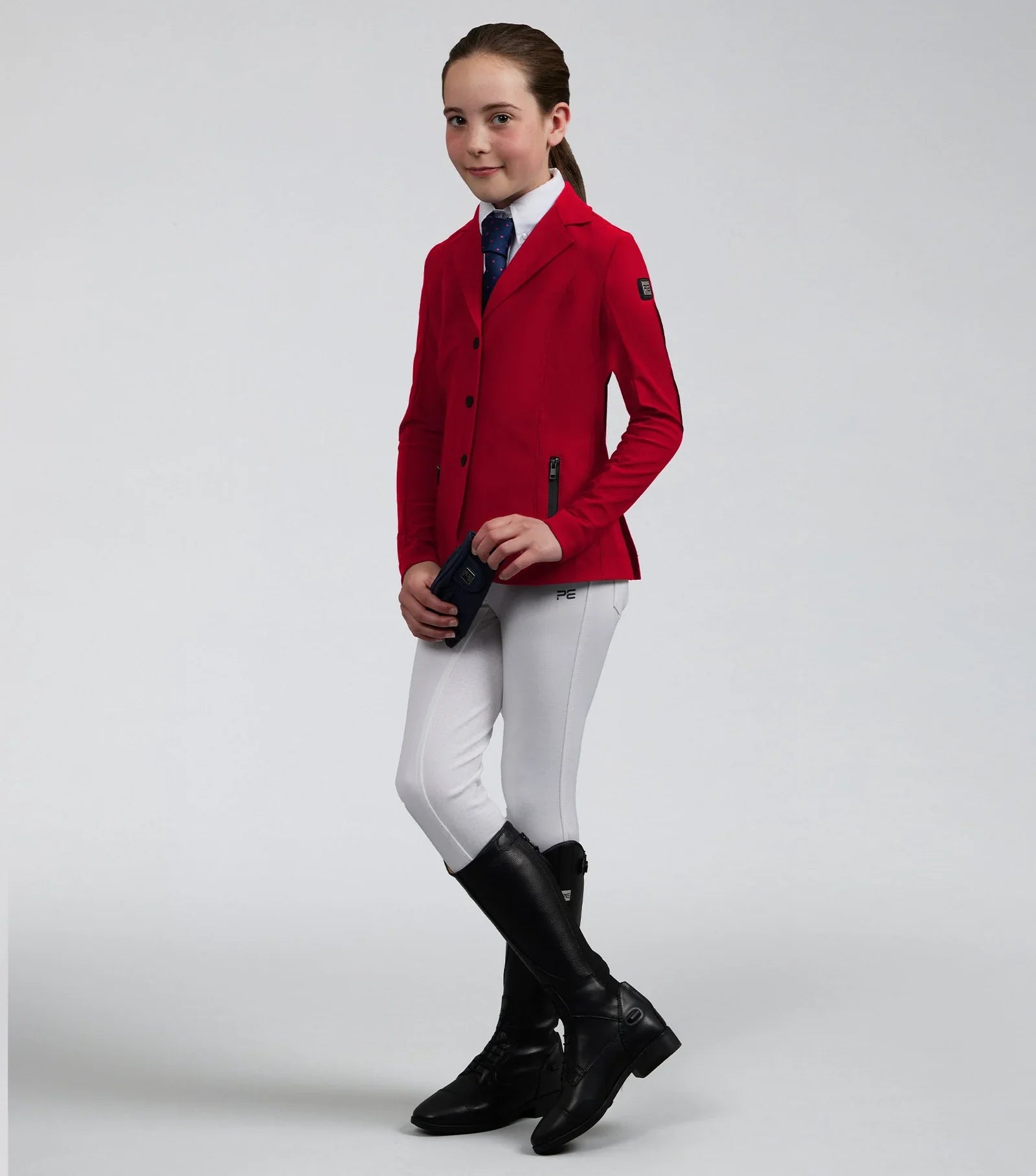 Premier Equine Evinco Girls Competition Jacket London Red - 11-12years