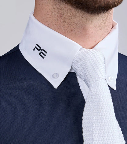 Premier Equine Giulio Men's Long Sleeve Show Shirt Navy - Medium