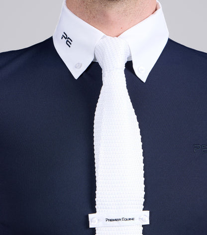 Premier Equine Giulio Men's Long Sleeve Show Shirt Navy - Medium