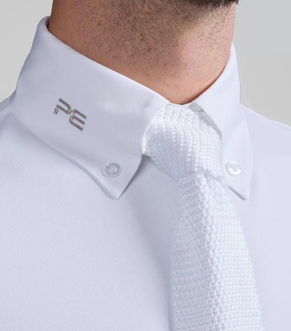 Premier Equine Giulio Men's Long Sleeve Show Shirt White - Medium