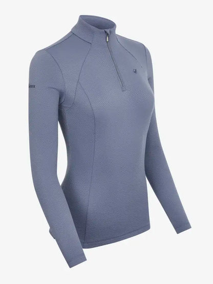 LeMieux Alice Quarter Zip Jay Blue - Size UK 14