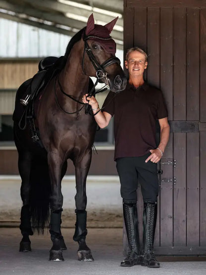 LeMieux Mens Classique Polo Shirt Damson