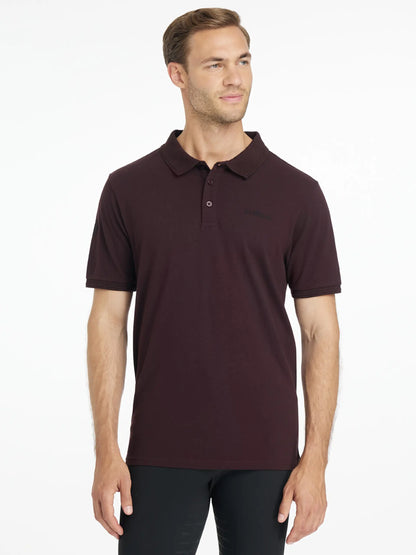 LeMieux Mens Classique Polo Shirt Damson